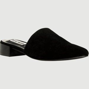 Steve Madden Black Suede Cairo Mules